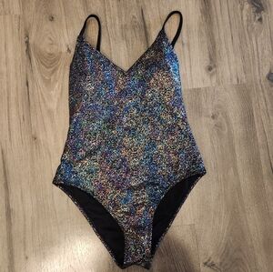 Multicolor Glittery Swimsuit